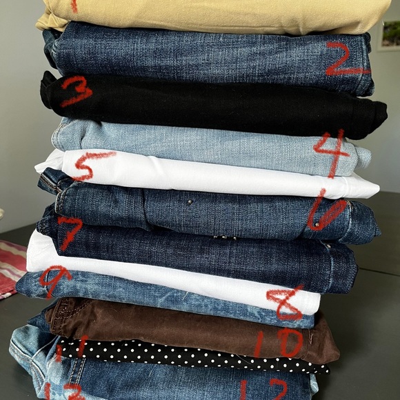 Chicos So slimming girlfriend crop 14P denim leaf pattern - Picture 7 of 12